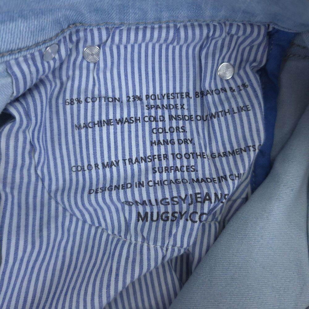 Mugsy Grands Mens Jeans Denim Light Wash Size Measures 30x29 - Picture 3 of 9